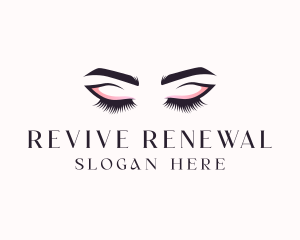 Cosmetic Eyelashes Beauty logo design