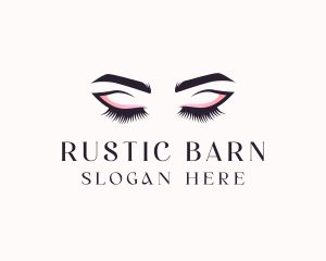 Cosmetic Eyelashes Beauty logo design