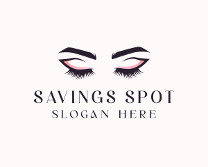 Cosmetic Eyelashes Beauty logo design