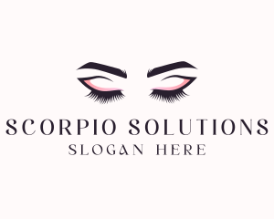 Cosmetic Eyelashes Beauty logo design