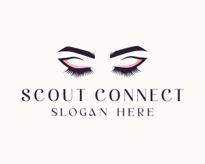 Cosmetic Eyelashes Beauty logo design