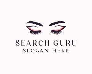 Cosmetic Eyelashes Beauty logo design