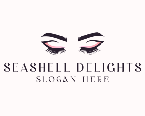 Cosmetic Eyelashes Beauty logo design