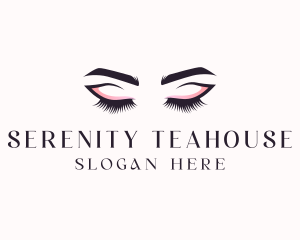 Cosmetic Eyelashes Beauty logo design