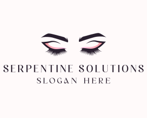 Cosmetic Eyelashes Beauty logo design