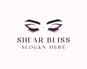 Cosmetic Eyelashes Beauty logo design