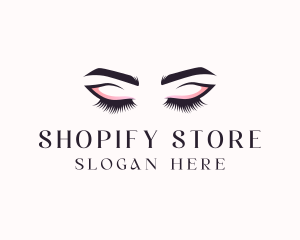 Cosmetic Eyelashes Beauty logo design