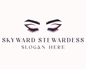 Cosmetic Eyelashes Beauty logo design