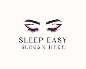 Cosmetic Eyelashes Beauty logo design