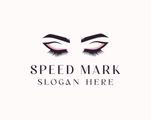 Cosmetic Eyelashes Beauty logo design