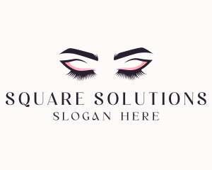 Cosmetic Eyelashes Beauty logo design