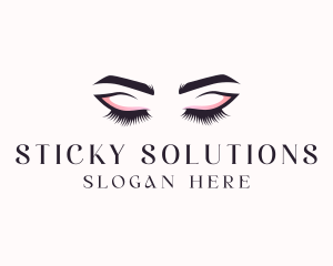 Cosmetic Eyelashes Beauty logo design