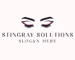 Cosmetic Eyelashes Beauty logo design