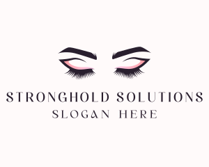 Cosmetic Eyelashes Beauty logo design