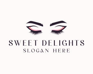 Cosmetic Eyelashes Beauty logo design