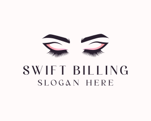 Cosmetic Eyelashes Beauty logo design