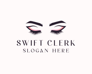 Cosmetic Eyelashes Beauty logo design