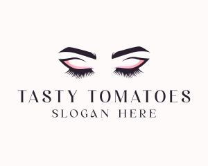 Cosmetic Eyelashes Beauty logo design