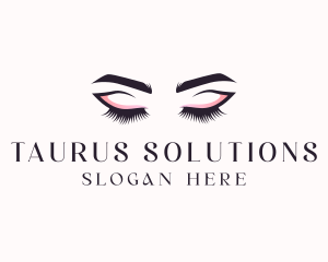 Cosmetic Eyelashes Beauty logo design