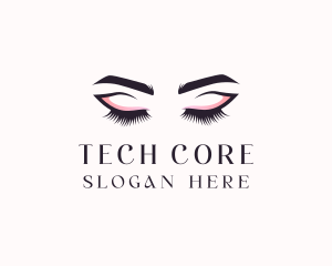 Cosmetic Eyelashes Beauty logo design