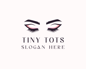 Cosmetic Eyelashes Beauty logo design