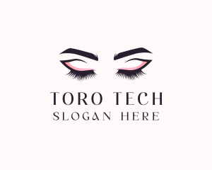 Cosmetic Eyelashes Beauty logo design