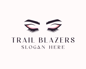 Cosmetic Eyelashes Beauty logo design