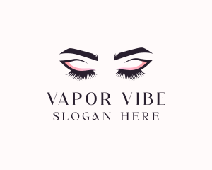 Cosmetic Eyelashes Beauty logo design