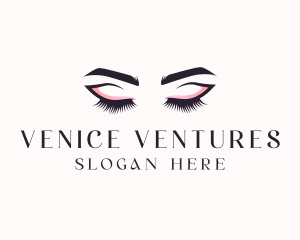 Cosmetic Eyelashes Beauty logo design