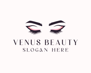 Cosmetic Eyelashes Beauty logo design