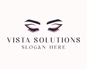 Cosmetic Eyelashes Beauty logo design