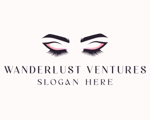 Cosmetic Eyelashes Beauty logo design