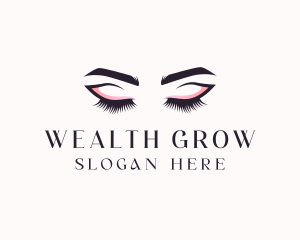 Cosmetic Eyelashes Beauty logo design