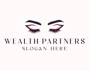 Cosmetic Eyelashes Beauty logo design