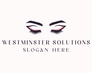 Cosmetic Eyelashes Beauty logo design