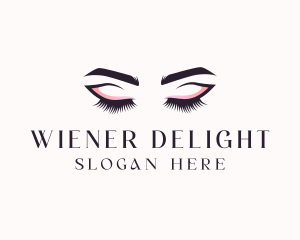 Cosmetic Eyelashes Beauty logo design