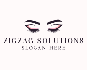 Cosmetic Eyelashes Beauty logo design