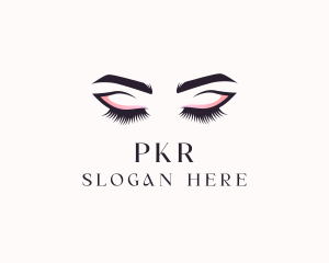 Cosmetic Eyelashes Beauty logo design