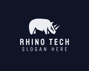 Wild Rhino Zoo logo design