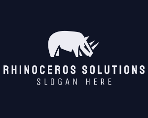 Wild Rhino Zoo logo design