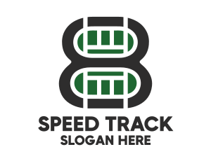 Track - Track & Field Number 8 logo design