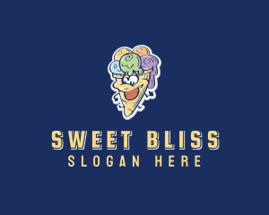 Sweet Ice Cream logo design