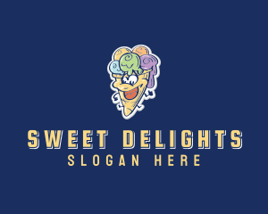 Sweet Ice Cream logo design