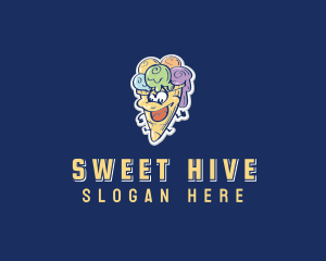 Sweet Ice Cream logo design