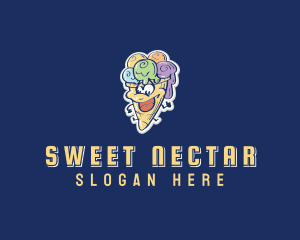 Sweet Ice Cream logo design