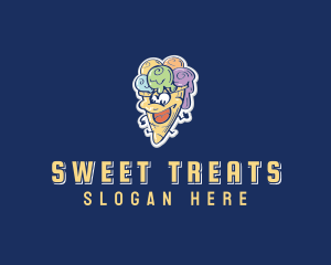 Sweet Ice Cream logo design