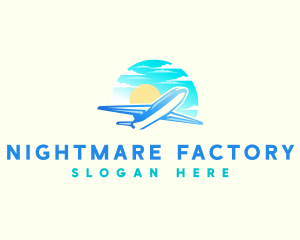 Airplane Flight Getaway Logo