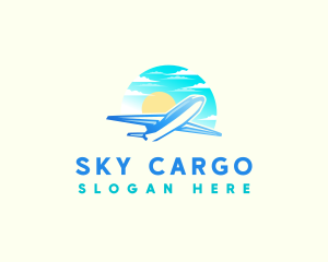 Airplane Flight Getaway logo design