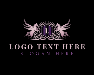Legal - Luxury Cavalry Pegasus logo design
