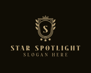 Star Leaf Shield logo design